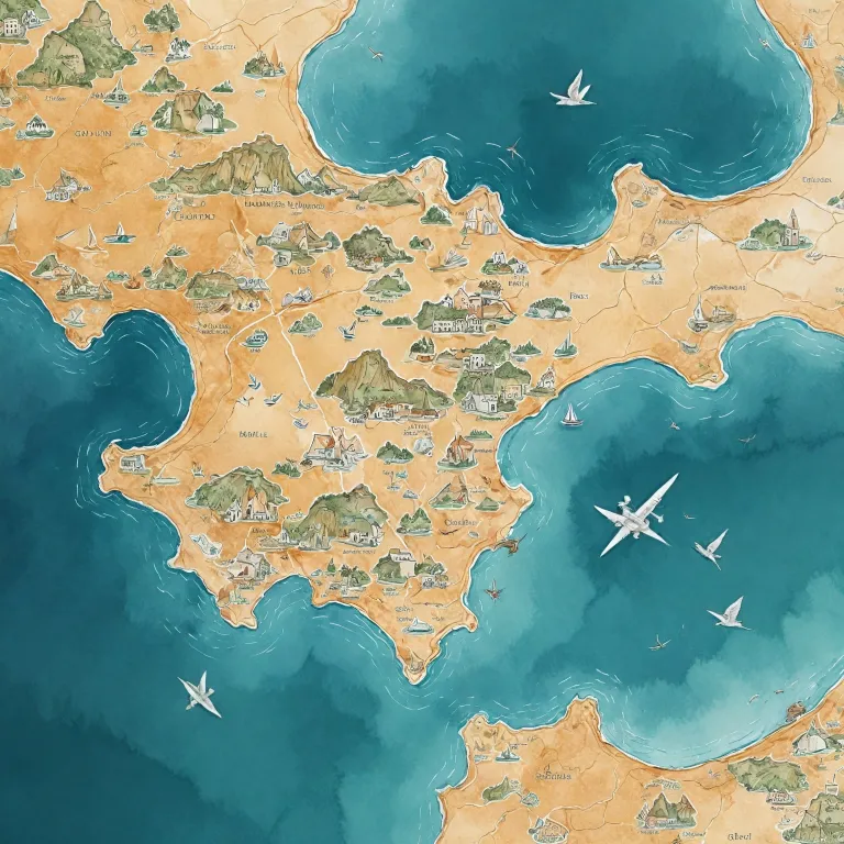 Elegant guide to the map of the Algarve region Portugal for luxury hotel stays