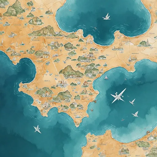 Elegant guide to the map of the Algarve region Portugal for luxury hotel stays